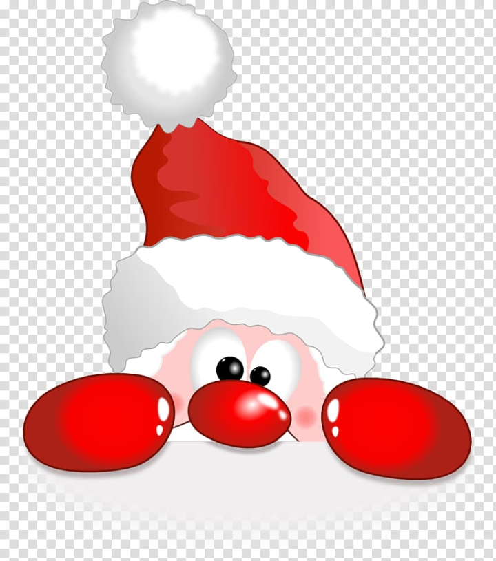 Free: Rudolph Funny Santa Claus Reindeer Christmas, Santa transparent  background PNG clipart 