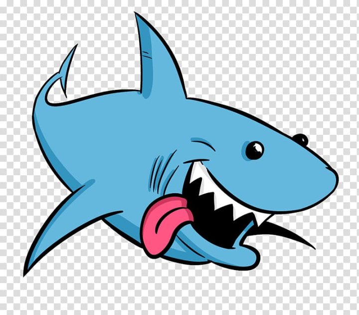 Free: Blue shark , Shark Animation Drawing Cartoon , sharks transparent  background PNG clipart 