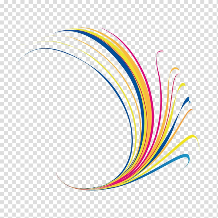 Free: Multicolored , Line Graphic design Curve, Science and Technology  transparent background PNG clipart 
