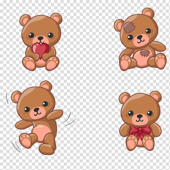 Free: Teddy bear Animation, cute teddy bear transparent background PNG  clipart 