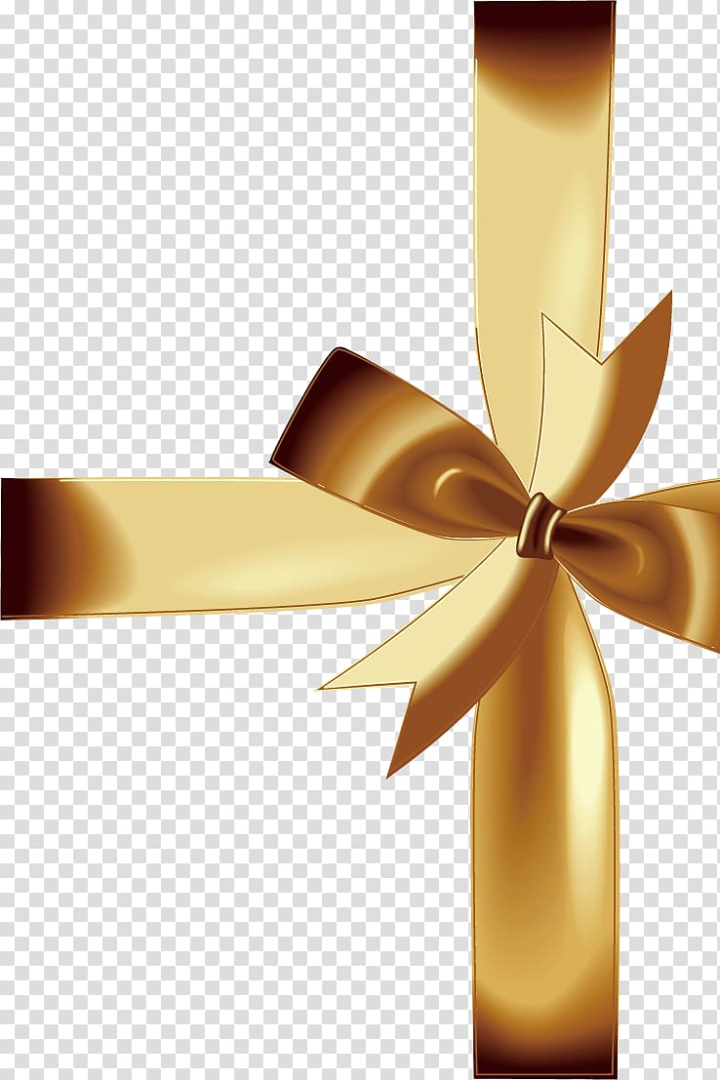 Gold gift ribbon and bow straight horizontal isolated transparent  background photo PNG file Stock Illustration | Adobe Stock