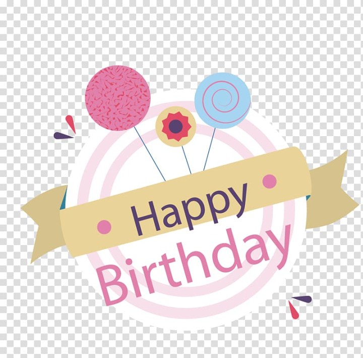 Happy birthday card template with balloons ribbon Vector Image