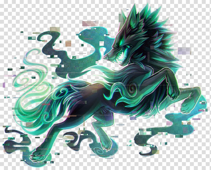 Free: Gray wolf Drawing Anime Puppy Art, BLUE WOLF transparent background  PNG clipart 