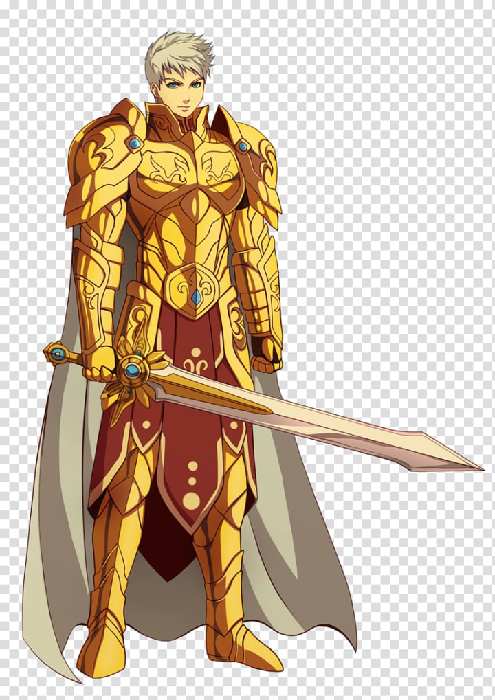 Free: Knight Warrior Anime Body armor Plate armour, Knight transparent  background PNG clipart 