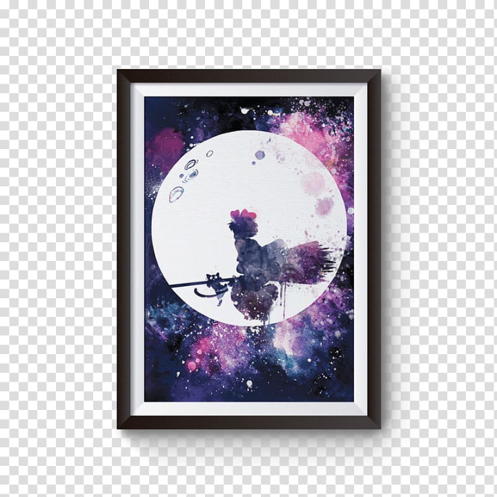studio,ghibli,watercolor,painting,animation,drawing,mock,purple,violet,poster,cartoon,film,picture frame,hayao miyazaki,princess mononoke,spirited away,kikis delivery service,flyer mock up,fan art,anime,studio ghibli,watercolor painting,flyer,mock up,png clipart,free png,transparent background,free clipart,clip art,free download,png,comhiclipart