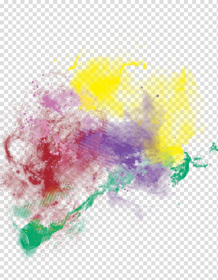 Free: Brush Powder , Color powder smoke effect, multicolored paint