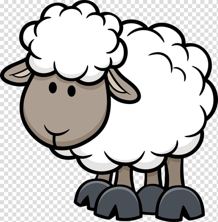 Free: Sheep Cartoon Illustration, cartoon animals, white sheep illustration  transparent background PNG clipart 