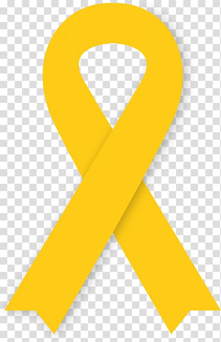 Free: Awareness ribbon Yellow ribbon , ribbon transparent