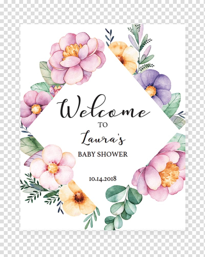 baby shower frame png