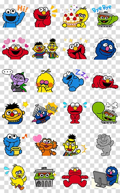elmo,cookie,monster,street,gang,complete,history,sesame,workshop,sticker,line,emoticon,animated film,sesame workshop,sesame street characters,sesame street,monsters inc,joan ganz cooney,cookie monster,area,street gang the complete history of sesame street,png clipart,free png,transparent background,free clipart,clip art,free download,png,comhiclipart
