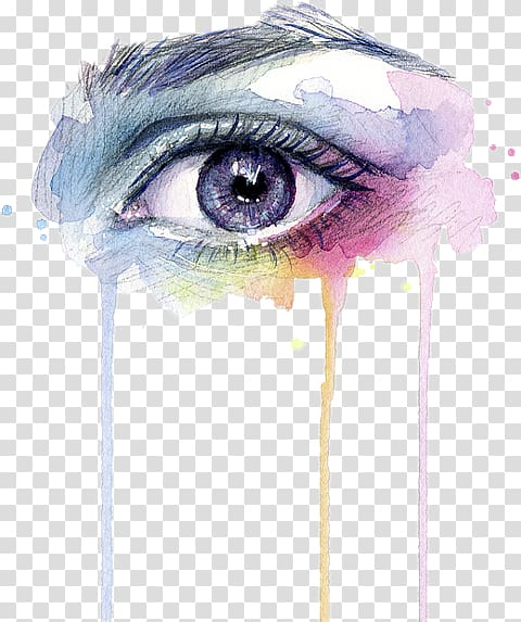 Open Eye Color Sketch Pencil Watercolor Stock Illustration 1084440497   Shutterstock