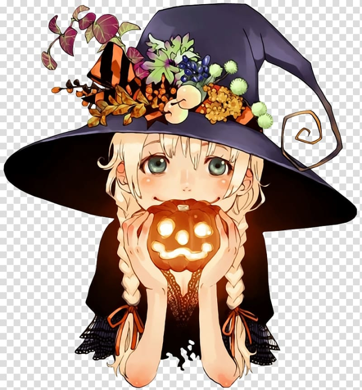 Free: Halloween film series Anime Lolicon, witch transparent background PNG  clipart - nohat.cc