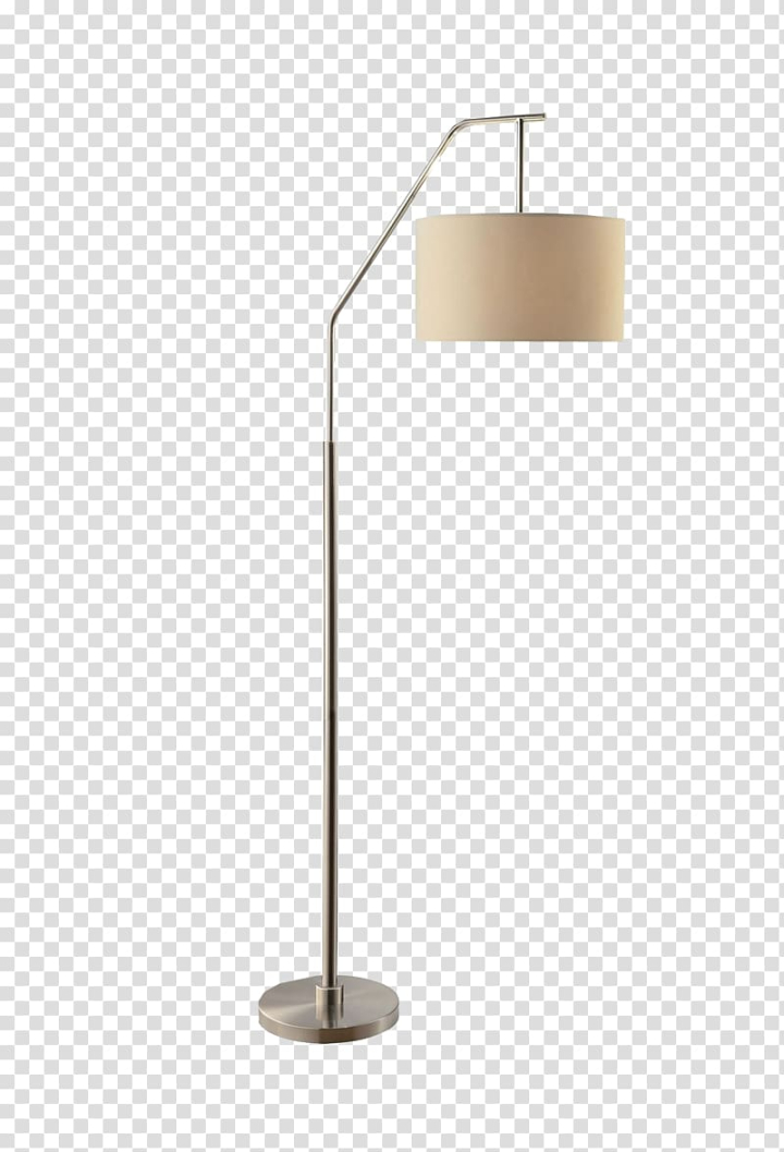 Free: Gray floor lamp with drum brown lampshade, Lampe de bureau Light,  White minimalist standing lamp transparent background PNG clipart 