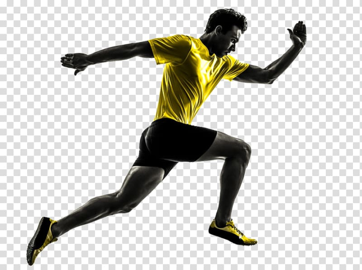 sprint,running,royalty,people,other,physical fitness,sport,silhouette,shoe,sports,arm,athletics,athletics running,muscle,sportswear,athlete,footwear,jogging,royaltyfree,recreation,player,joint,physical exercise,jumping,knee,male athletes,occupation people,track  field,sprint running,stock photography,free - people,man,yellow,crew,neck,t,shirt,black,shorts,png clipart,free png,transparent background,free clipart,clip art,free download,png,comhiclipart
