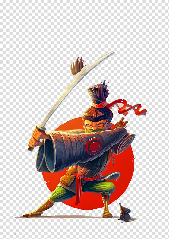 Free: Anime character male illustration, Japan Samurai, Samurai transparent  background PNG clipart 