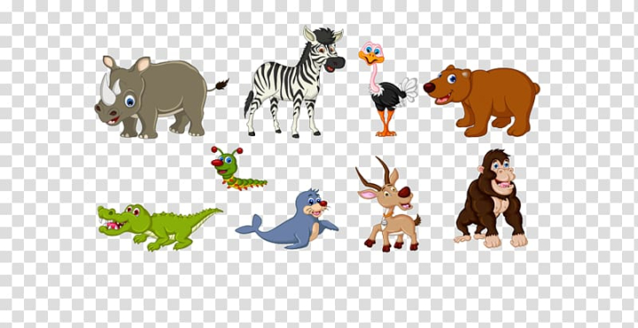Free: Animals in Autumn Cartoon Illustration, crocodile transparent  background PNG clipart 