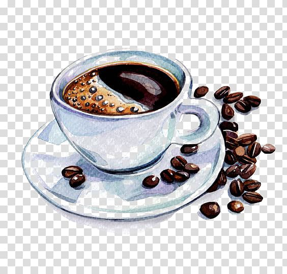 Blue Coffee Cup Full of Coffee clipart. Free download transparent