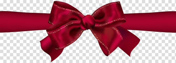 Red Bow PNG Transparent Clip Art Image