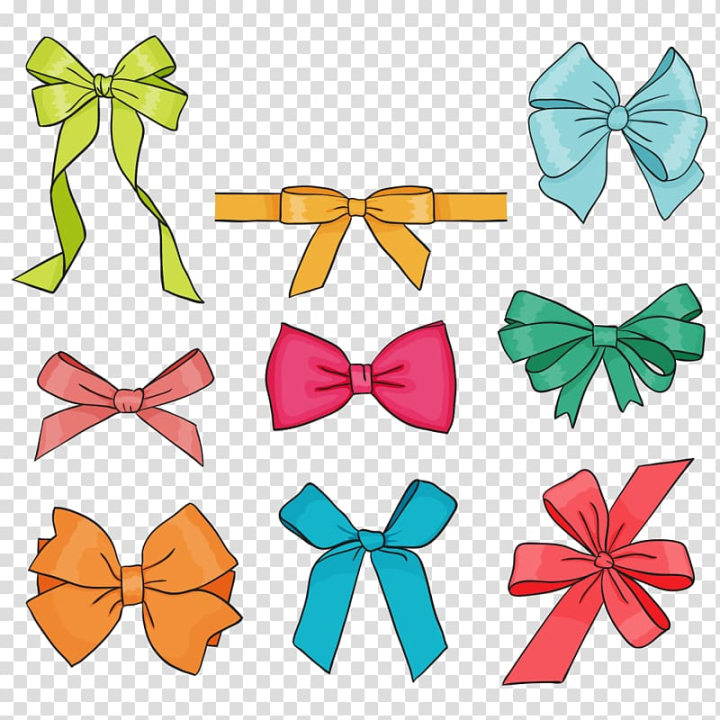 Bow Vector Clipart Set | Gift Ribbon Bow Bowtie