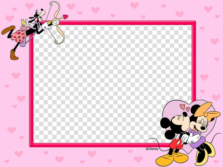 Mickey and Minnie Mouse frame , frame Receita bruta, Disney frame template  design transparent background PNG clipart - PNG - Free transparent image