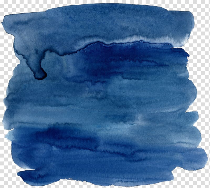 Free: Blue Watercolor painting Ink, Dark blue watercolor effect, blue paint  transparent background PNG clipart 