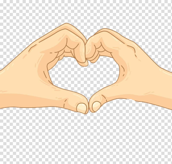 Free: Cartoon Drawing Finger Heart, Cartoon heart transparent background  PNG clipart 