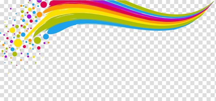 Free: Pink, yellow, and blue illustration, Rainbow Computer file, rainbow  lines transparent background PNG clipart 