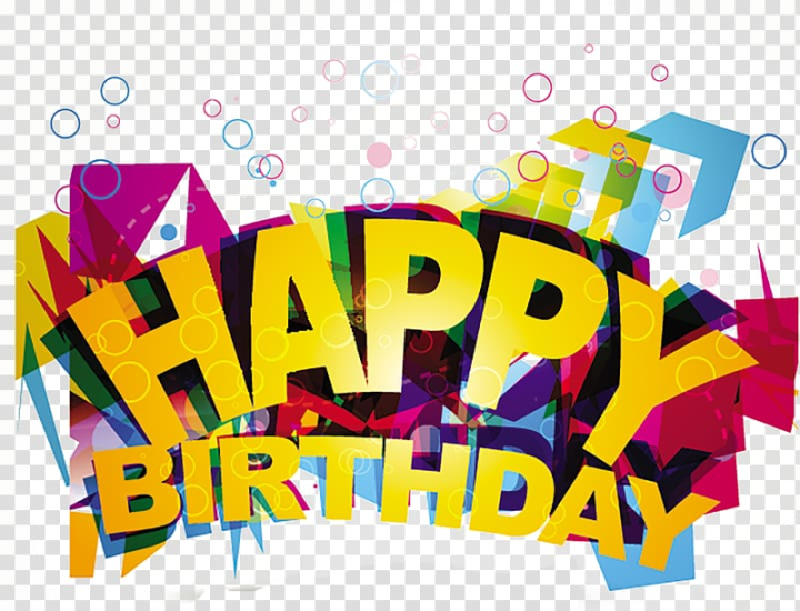 Free: Happy Birthday illustration text, Birthday cake , happy Birthday  transparent background PNG clipart 