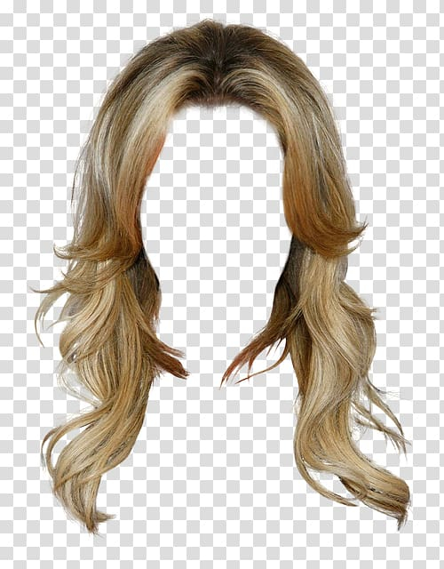 long golden hair clipart
