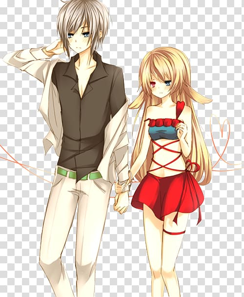 Free: Anime Cartoon Valentines Day Drawing couple, Anime Love Couple  transparent background PNG clipart 