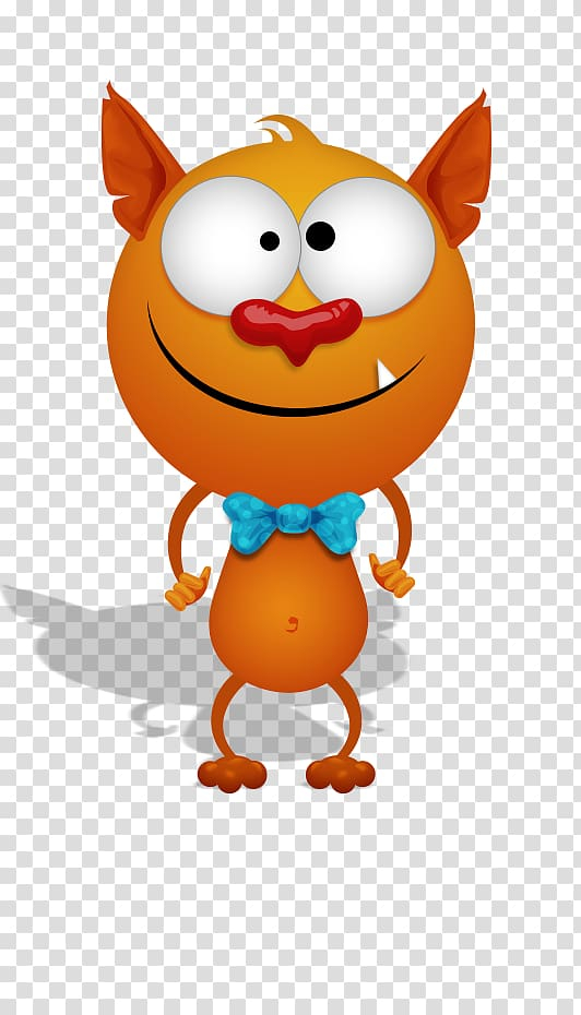 orange coloured cartoon characters
