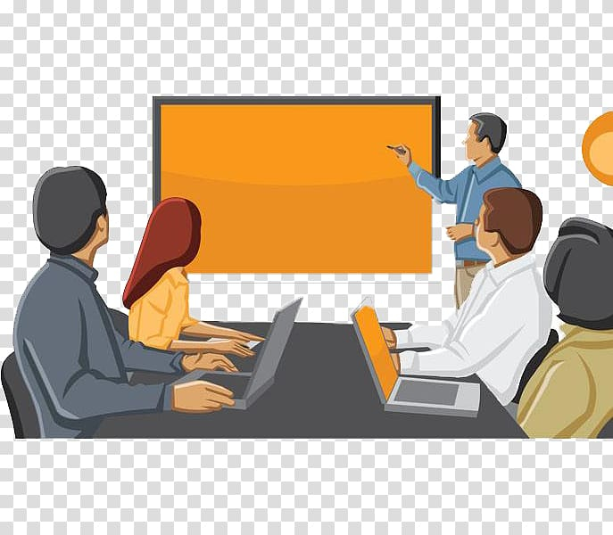 Free: Meeting , Businessperson Cartoon , People in the office meeting  transparent background PNG clipart 