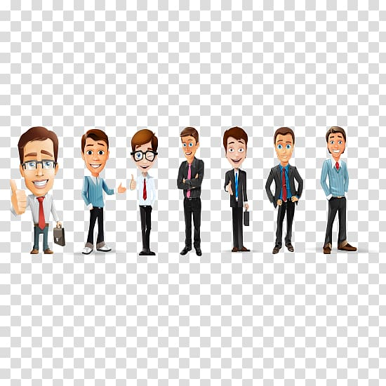 Free: Businessperson Cartoon, Cartoon business people transparent  background PNG clipart 