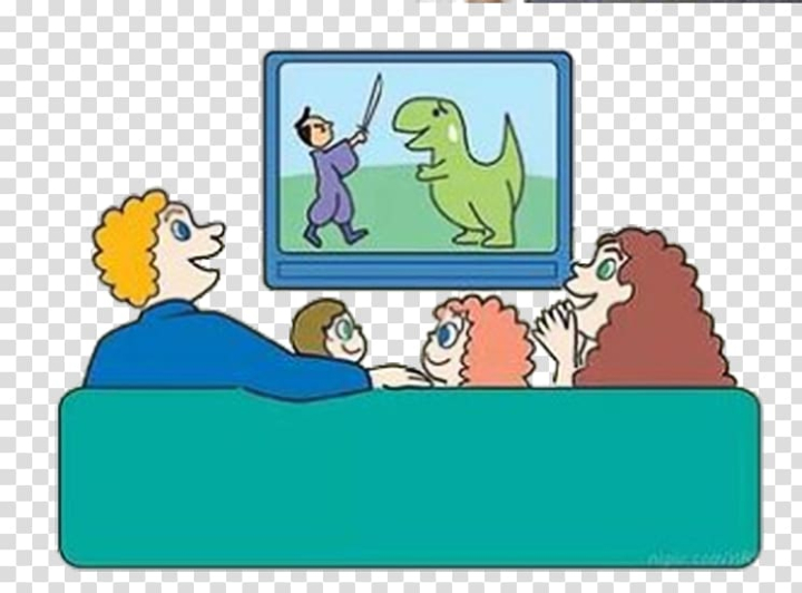 Free: Television show Animation Child Film, Cartoon family watch animation  transparent background PNG clipart 