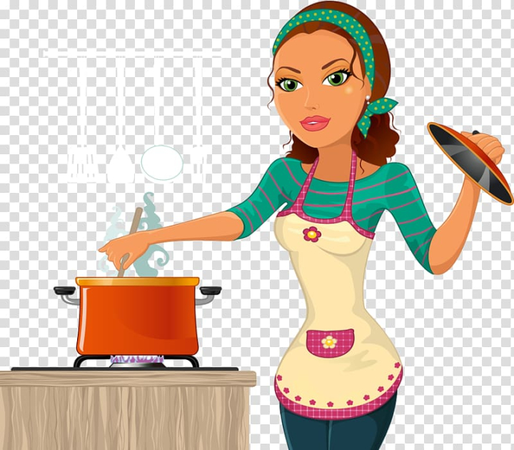 Free: The Kitchen Cooking Chef Woman , We are cooking beauty transparent  background PNG clipart 