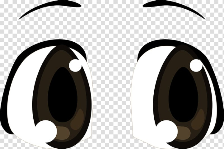 Free: Eyes illustration, Anime Font, Black big eyes diagram