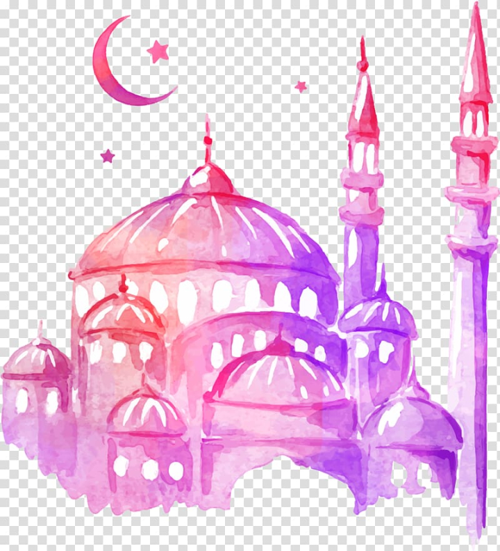 Premium Vector | Ramadan mosque cartoon colored clipart