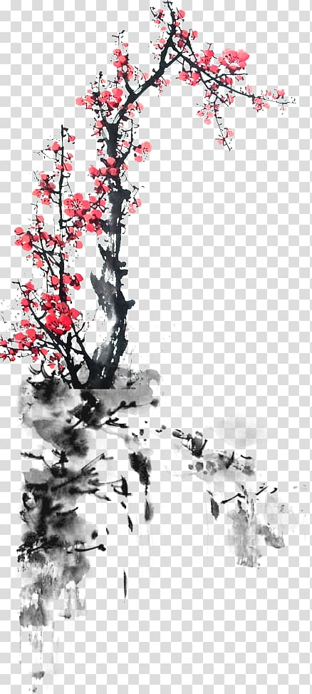 ink,wash,painting,plum,flower,chinese style,branch,poster,shan shui,twig,gongbi,chinese painting,fruit  nut,flowers,plum blossom,watercolor flowers,motif,style,pink flower,tree,watercolor flower,plant,houseplant,black and white,blossom,budaya tionghoa,cherry blossom,chinese,decoration,flower bouquet,flower pattern,flower vector,flowering plant,hongmei,woody plant,china,budaya,tionghoa,ink wash painting,chinoiserie,plum flower,png clipart,free png,transparent background,free clipart,clip art,free download,png,comhiclipart