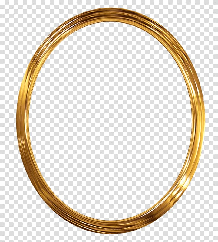 Premium Vector | Golden circle photo frame vector round gold ring