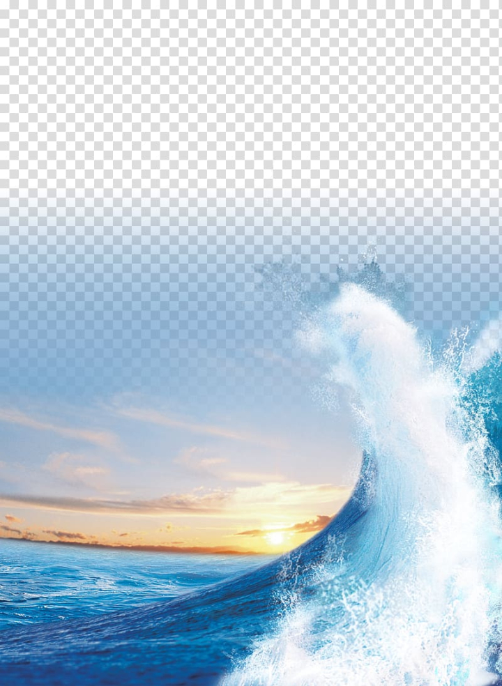 Free: Light Sea Sunset Wind wave, Sea blue, of ocean waves