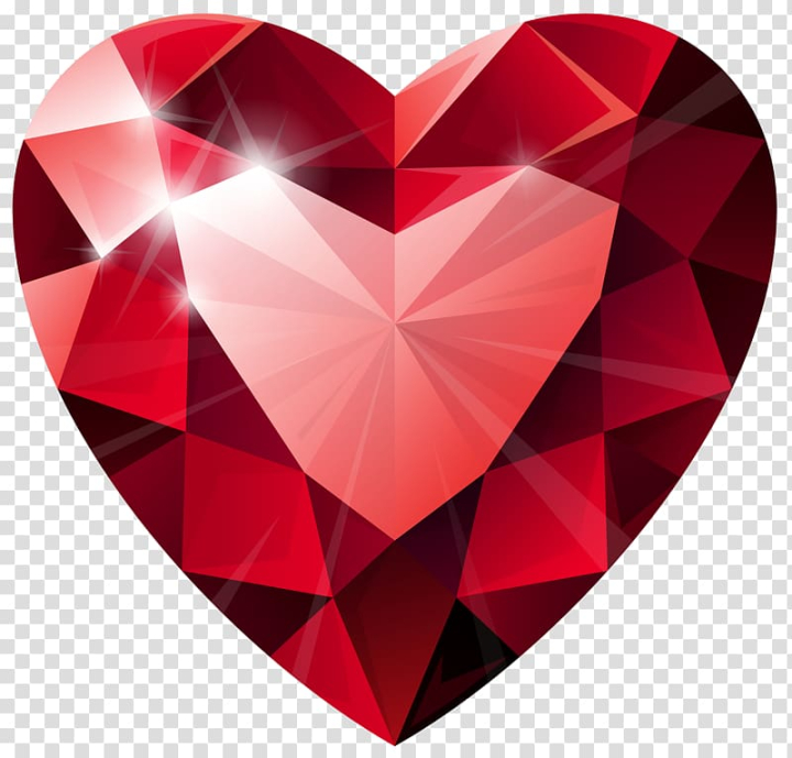 Heart Gem PNG Transparent Images Free Download, Vector Files