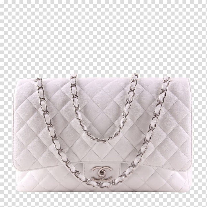 Free: Chanel Handbag White Bolsa feminina, chanel white female models flip  leather bag transparent background PNG clipart 