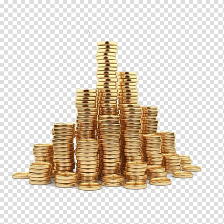 Free: Gold coin Illustration, Pile of gold coins with transparent  background PNG clipart 