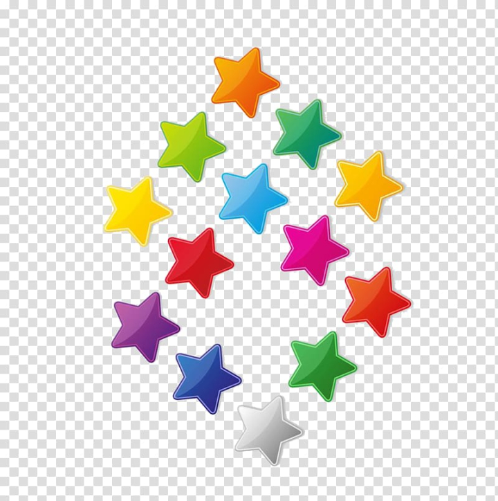 colorful stars clipart png