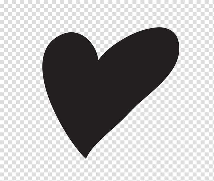 black drawn heart