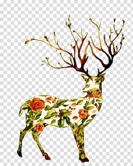 Christmas deer background Stock Photos, Royalty Free Christmas deer  background Images | Depositphotos