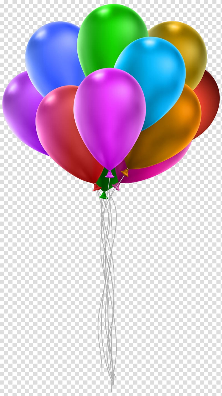 Free: Bundle of balloons with strings , Balloon , Balloon Bunch transparent  background PNG clipart 