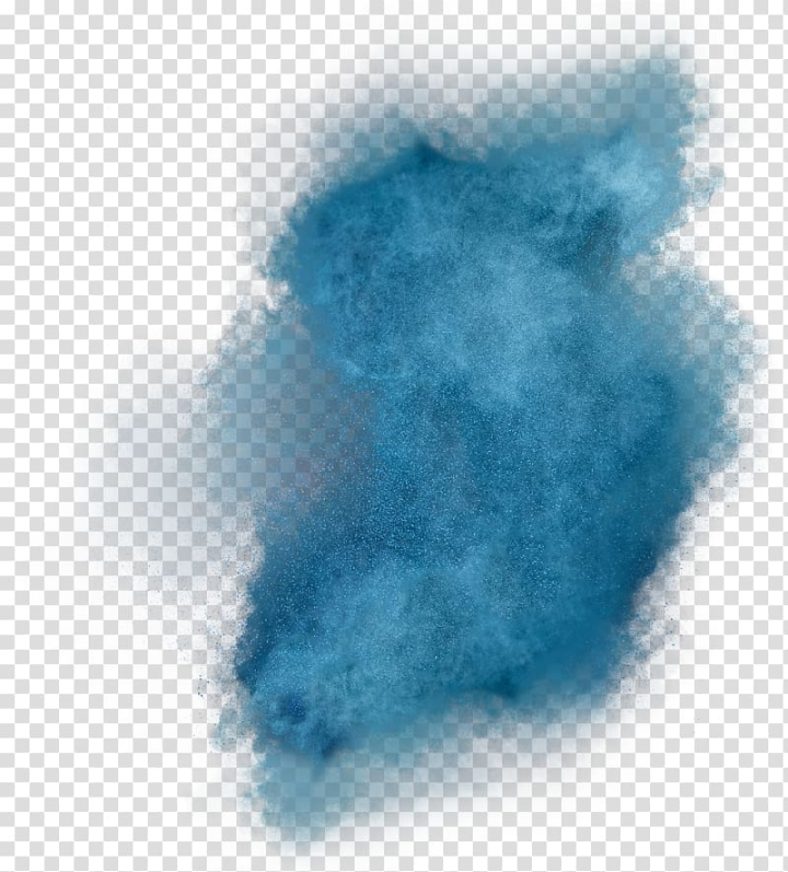 Free: Blue powder , Powder Inkjet printing Dust, Blue powder dust material transparent  background PNG clipart 