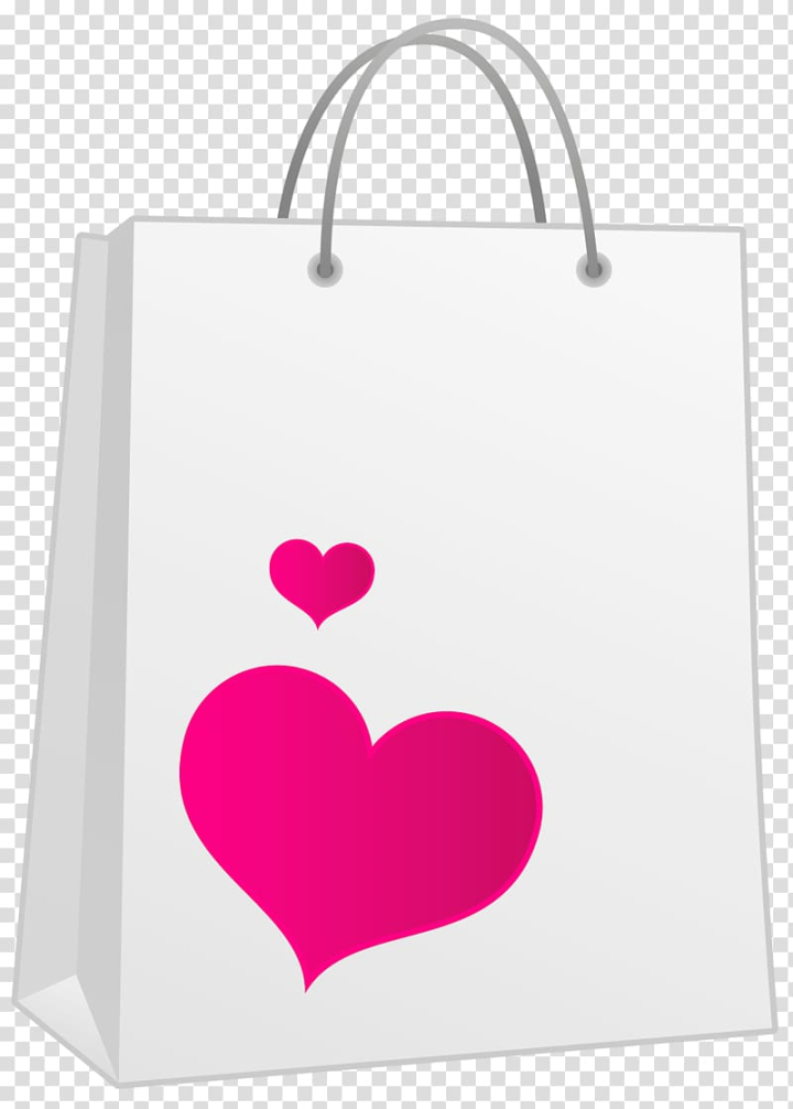 Pink Paper Bag With Die-cut Handles | PackFancy