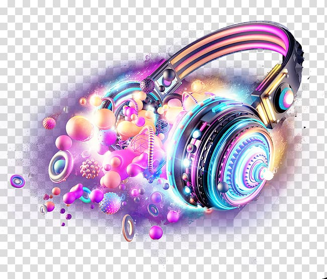 Free: Multicolored headphones artwork, Headphones, Luminous headphones  transparent background PNG clipart 